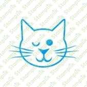 Transparentní razítko kočička