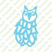 Clear stamp owl