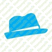 Transparentní razítko klobouk