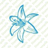 Transparentní razítko narcisový květ