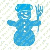 Clear stamp snowman